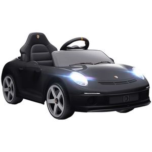 AIYAPLAY Mașină pentru Copii 3-5 Ani cu Licență Oficială RUF GT, Telecomandă, Centură de Siguranță și Muzică, Negru | Aosom Romania imagine