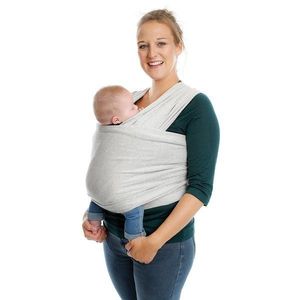 Sistem de purtare wrap elastic Tricot Slen Design Babylonia White Stipple imagine
