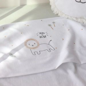 Set lenjerie pentru patut mini 3 piese jersey Nairobi 90x40 cm imagine