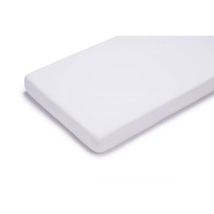 Cearsaf din bumbac jersey cu elastic pe contur 100x50 cm Alb imagine