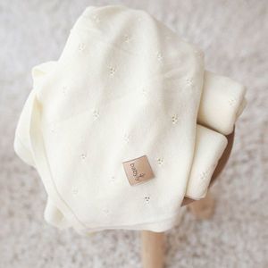 Paturica premium antialergica din lana merino, 75x100 cm, ivory imagine