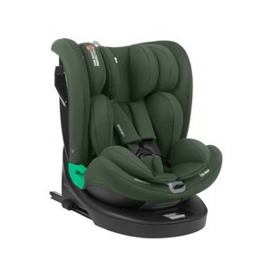 Scaun auto copii KikkaBoo i-Reverse i-SIZE Army Green 40-150 cm cu isofix, sezut rotativ, SPS, top tether, tetiera cu spuma memorie si inaltime reglabila, reductor imagine