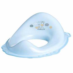 Set reductor toaleta si inaltator baie antiderapant, Maltex Baby, Zebra Blue imagine