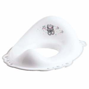 Set reductor toaleta si inaltator baie antiderapant, Maltex Baby, Bear Alb imagine