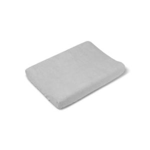 Husa de protectie pentru salteaua de infasat Bonjourbebe Gri, bumbac buclat, cu elastic, 80x50 cm imagine