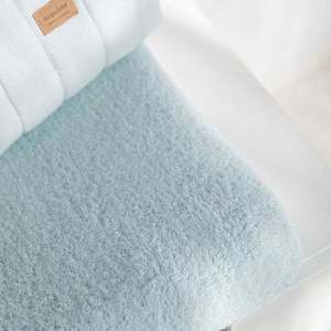 Husa de protectie pentru salteaua de infasat Bonjourbebe Azul, bumbac buclat, cu elastic, 80x50 cm imagine