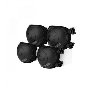 Set de protectie Scoot and Ride, genunchiere si cotiere, marime S, Black Ash imagine