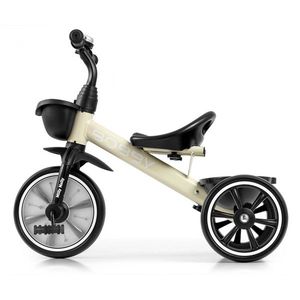 Tricicleta pentru copii Milly Mally Bobby Beige cu cadru robust din otel, roti Eva, +24 luni imagine