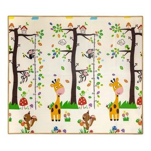 Saltea pliabila de joaca cu fata dubla 197x177 cm Savanna and Tree imagine