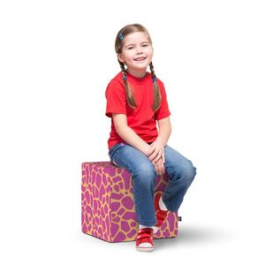 Taburet Updeco Cub L Giraffe pink imagine