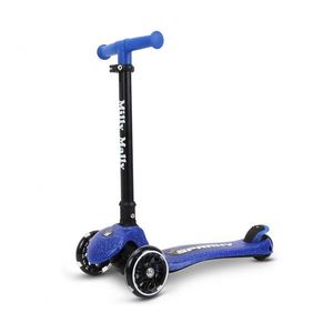 Trotineta pliabila Milly Mally Sparky Blue, roti din silicon cu led, platforma iluminata, greutate admisa 50 kg imagine