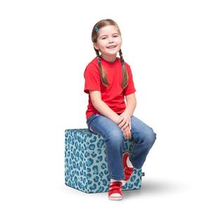 Taburet Updeco cub L Leopard blue imagine