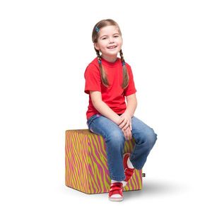 Taburet Updeco cub L Zebra pink imagine