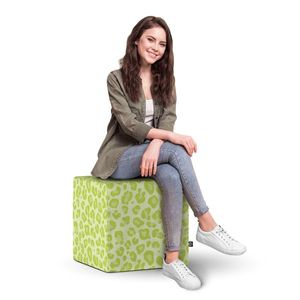 Taburet Updeco cub XL Leopard green imagine