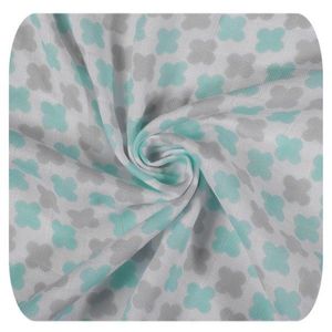 Cearceaf cu elastic din bambus 60x120 cm Mint Cross XKKO imagine