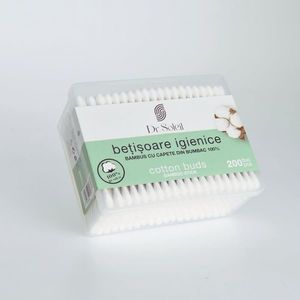 Betisoare igienice din bambus 200 bucati Dr Soleil imagine