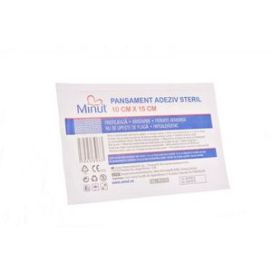 Pansament adeziv steril Minut 10 cm x 15 cm imagine