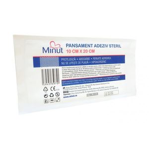 Pansament adeziv steril Minut 10 cm x 20 cm imagine