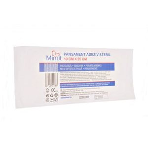 Pansament adeziv steril Minut 10 cm x 25 cm imagine