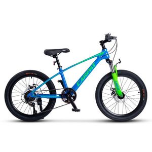 Bicicleta pentru copii MTB Carpat Hiro C20342A AlbastruVerde, 20 inch, inaltime utilizator 120-155 cm, greutate suportata 80 kg imagine