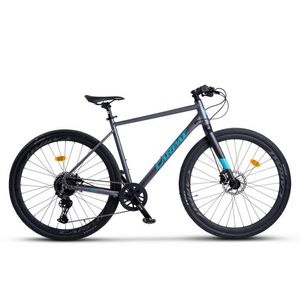 Bicicleta Gravel Carpat ADV C28873A GriAlbastru, 28 inch, cadru aluminiu, 10 viteze, echipare Shimano Cues, frane Hidraulice X-Spark Disc imagine