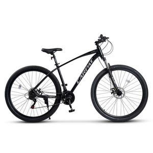 Bicicleta MTB Carpat Invictus C2957C NegruGri, roti 29 inch, transmisie Shimano Tourney, 21 viteze, cadru aluminiu imagine