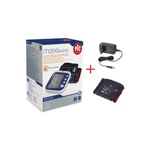 Tensiometru digital pentru brat Mxi Rapid manseta de schimb pentru tensiometre brat, masura XL (38-55cm) si adaptor imagine