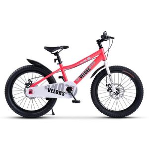 Bicicleta pentru copii Velors V20345A Roz, 7-10 ani, roti 20 inch, inaltime utilizator 110-140 cm, greutate suportata 80 kg imagine