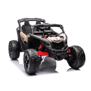 Masinuta electrica pentru copii Can Am Marverick UTV kaki, 90w, acumulator 12V7Ah, deschidere usi, iluminare led, sistem audio bluetooth, usb, radio fm imagine