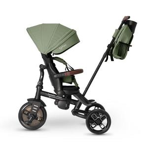 Tricicleta pentru copii Qplay Comfo Max Verde, ultrapliabila, scaun pivotant, roti eva, spatar reglabil imagine