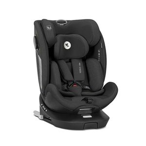 Scaun auto pentru copii Lorelli Perseus Black i-Size, isofix, baza rotativa, picior de sprijin, EPS Memory, panou de ventilatie, SPS, 0 luni-12 ani, 40-150 cm imagine