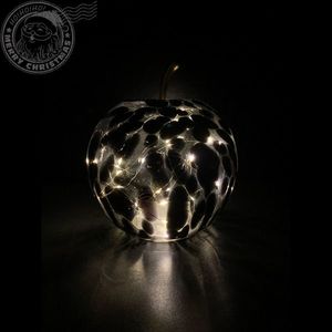 Mar decorativ negru cu led 16x17 cm imagine