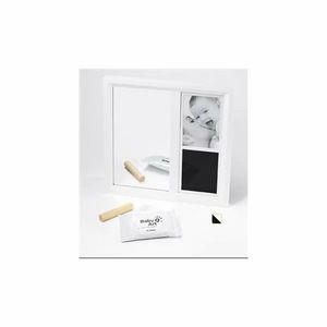 Rama cu amprenta si oglinda Baby Art white black imagine