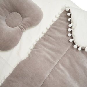 Set lenjerie cu 3 piese 120x60 cm Twins Crem imagine