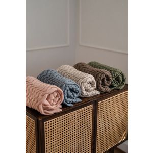 Paturica din lana merino pentru copii 85x85 cm La Millou Stoned Sand imagine