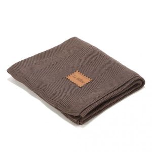 Paturica de bambus pentru copii 90x80 cm La Millou Choco imagine