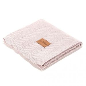 Paturica de bambus pentru copii 90x80 cm La Millou Light Pink imagine
