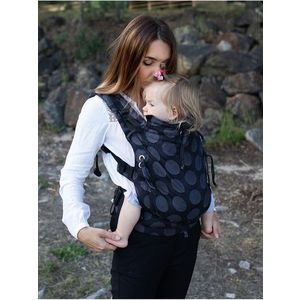 Marsupiu ergonomic Kinder Hop Multi Soft Dots Dark Grey imagine