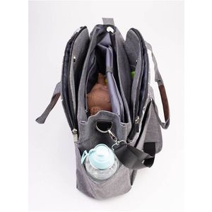 Geanta pentru calatorii 2 in 1 cu 17 buzunare Kinder Hop Space Grey imagine