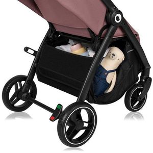 Carucior pentru copii Lionelo Ingrid Roz, sport, capotina impermeabila cu filtru UPF50+, pana la 22 kg, spatar reglabil, suport pahar si plasa de tantari, sistem pentru pliere automata imagine