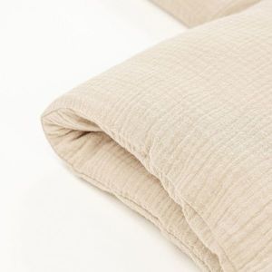 Lenjerie de pat cu 2 piese din muselina, Little Amy, Bej, 100x135 cm imagine