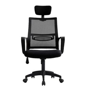 Scaun ergonomic de birou, reglabil in inaltime 108-118 cm, tetiera integrata, mesh si burete imagine