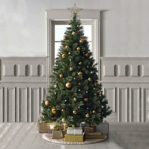 Brad artificial, aspect pin himalaya, inaltime 200 cm, verde natural, suport imagine