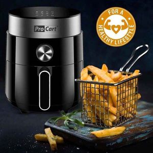 Friteuza cu aer cald airfryer 1200 w, capacitate 2.5 l, display digital led Procart imagine