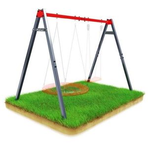 Suport metalic dublu pentru leagan, sarcina maxima 150 kg, 4 carlige fixare imagine