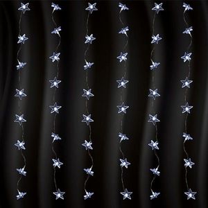 Perdea de stelute luminoase, 48 led-uri, lungime 1.5 m, interior imagine