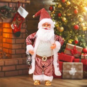 Mos craciun cu felinar, figurina decorativa, inaltime 60 cm imagine