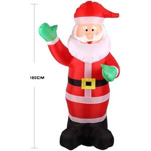 Figurina mos craciun gonflabil 180 cm, iluminat led, pentru interior si exterior Procart imagine
