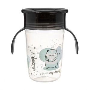 Cana anti-varsare 360 cu manere Akuku Bear 260ml, supapa de etansare pentru a preveni scurgerea lichidului, forma ergonomica, capac de protectie imagine