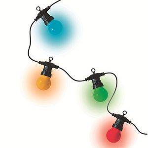 Ghirlanda multicolora cu led-uri, exterior, 30 globuri, 14.5 m Home imagine